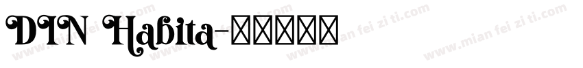 DIN Habita字体转换